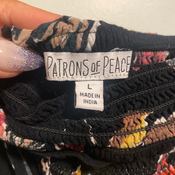 Anthropologie Brand Patrons of Peace Black Florals - Jumpsuit - Sleeveless - L - Picture 2 of 10